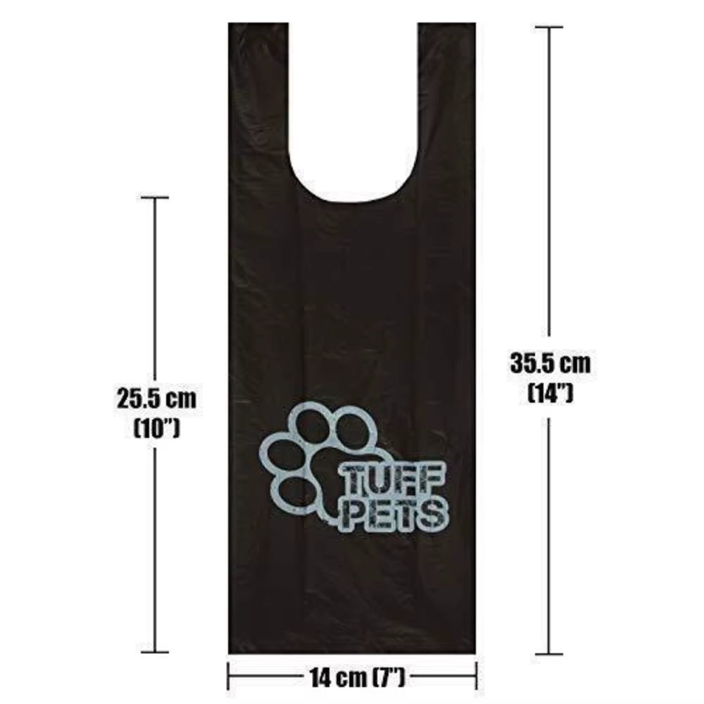 Dog Poo | Tuff Pets 50% Stronger Biodegradable Doggie Bags W/ Tie Handles