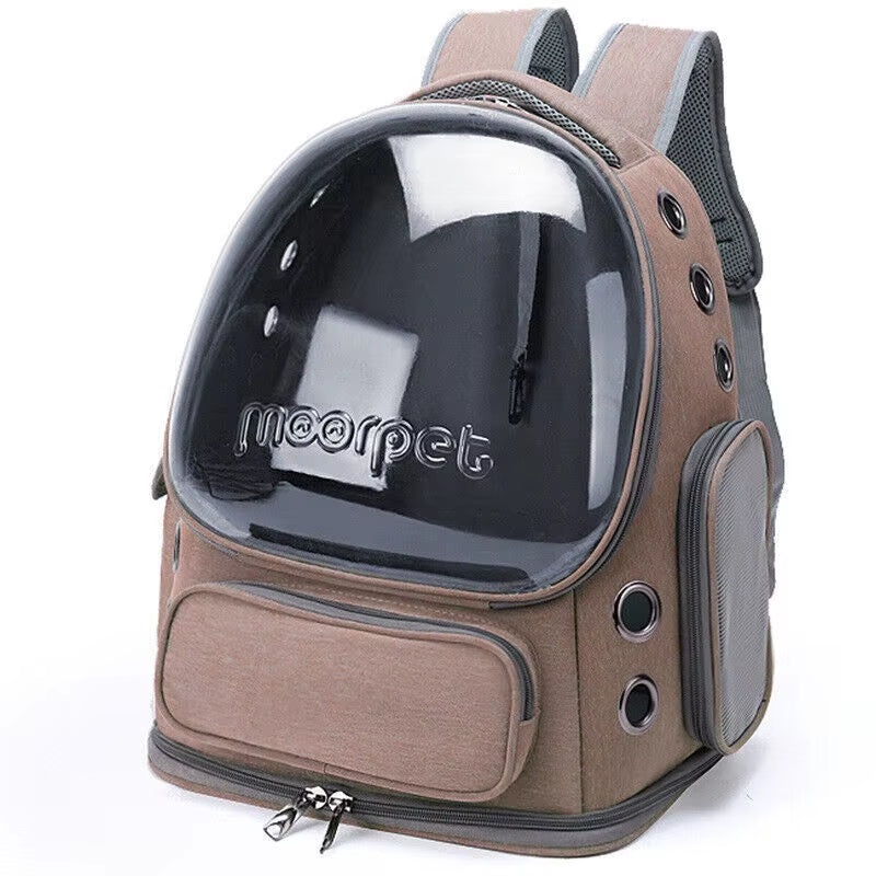 Astronaut Window Dog Cat Carrier Breathable Transparent Backpack Pet Travel Bag