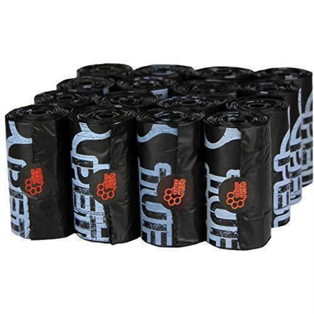 Dog Poo | Tuff Pets 50% Stronger Biodegradable Doggie Bags W/ Tie Handles
